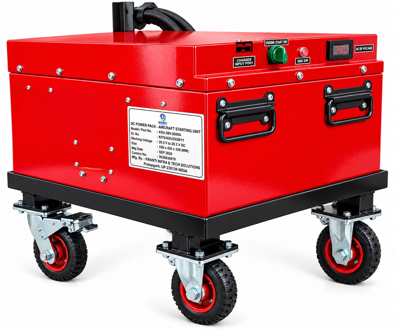 DC Power Pack Aircraft Trolley Ground Starter