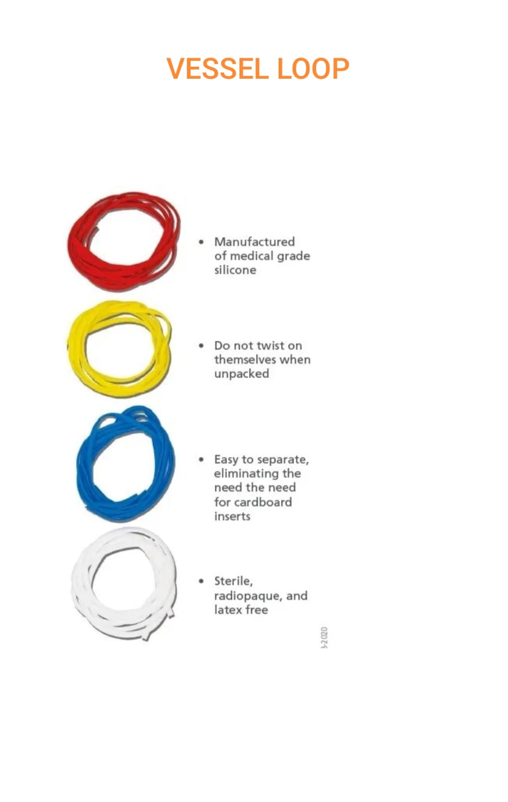 Silicone Vessel Vascular Loops