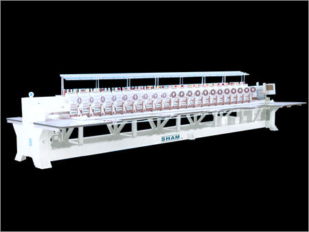 Multi Head Computerized Embroidery Machine - 9 Needle, 20 Head Area, 1200mm with Double Alternate | High Durability, High Efficiency, Low Maintenance, Automatic Cut and Transfer, Large Memory Storage