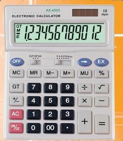 Light Weight Electronic Calculator (Ax-4500) Size: 203X105X55Mm