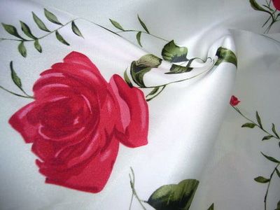 Printed Stretch Satin Fabric