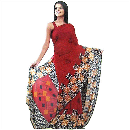 Multicolor Fancy Printed Ladies Saree