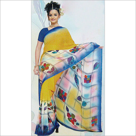 Skin Friendliness Embroidered Ladies Saree