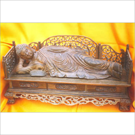 Termite Proof Sleeping Wooden Buddha