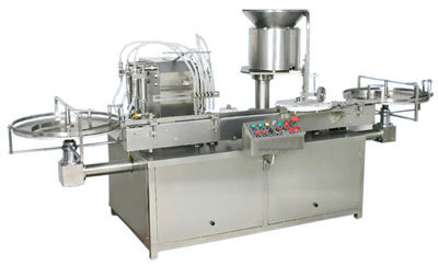 Automatic Liquid Vial Filling & Rubber Stoppering Machine