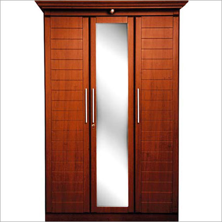 Water Resistance Brown Color Wooden Wardrobe