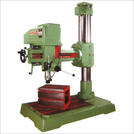 Green Back Geared Radial Drill Machine