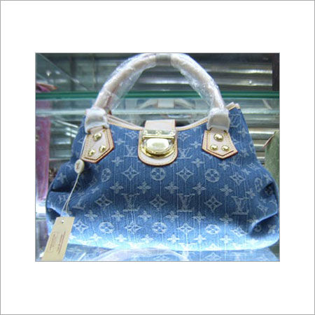 White And Blue Compact Design Lv Handbag