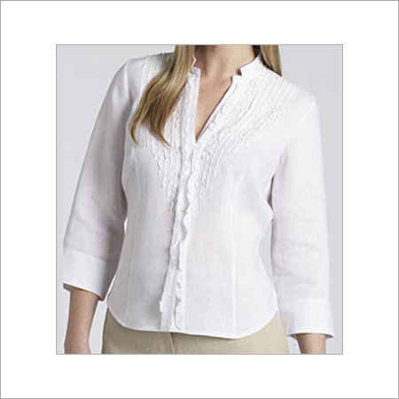 White Colour Ladies Blouse