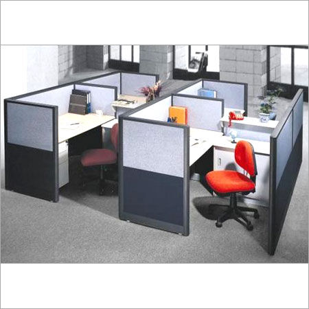 Blue Aluminum Frames Modular Office Partitions