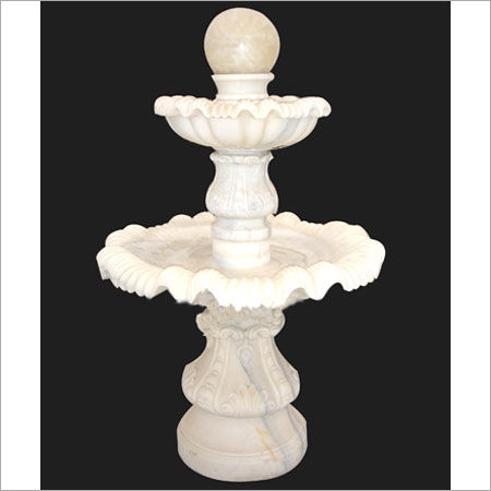 White Garden Stone Water Fountain