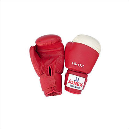 Leather Red Color Boxing Gloves