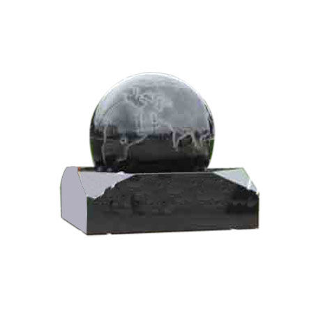 Black Stone Floating Ball Fountain