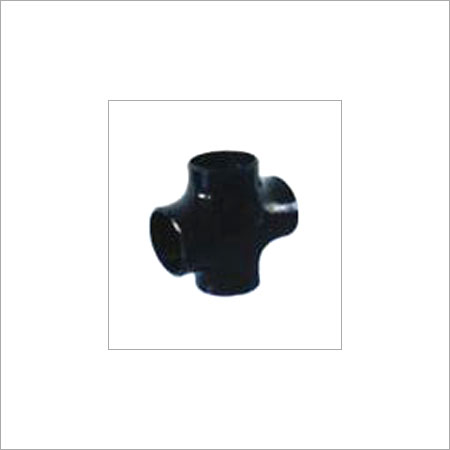 Black Straight Cross Pipe Fitting