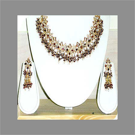 Polki Necklace Studded Set