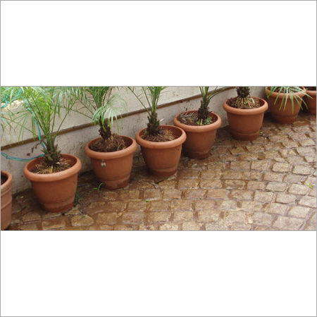 Brown Color Mulch Matt Pot