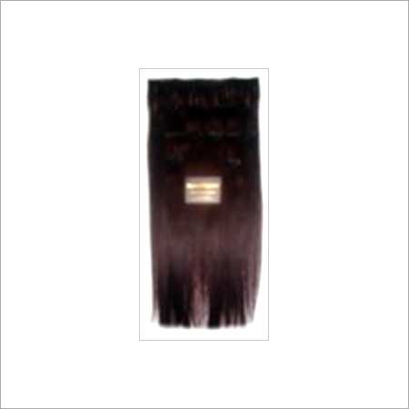 Blue Color Eco Friendly Hair Clip-In Weft