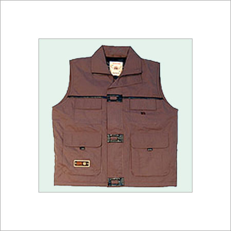 Brown Half Sleeve Mens Jackets