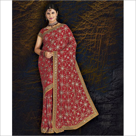 Red Purely Enticing Bridal Sarees