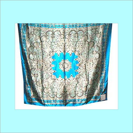 Satin Printed Paisely Design Scarf