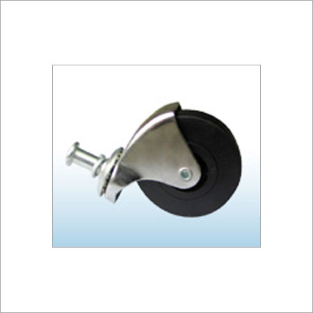 Black Crack Resistance Rubber Caster Wheel