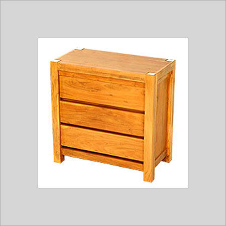 Acacia Wooden Three Drawer Cabinet