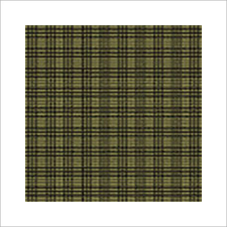 Green Color Checks Fabric