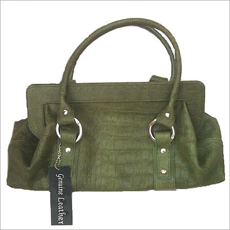 Green Leather Ladies Handbags Gender: Women