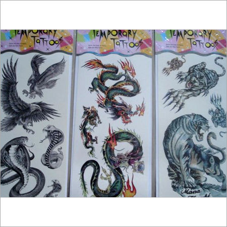 Multi Color Safe And Non Toxic Tattoo Sticker