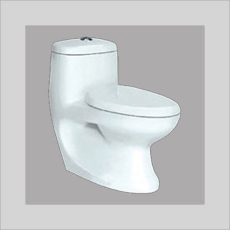 White Easy Drainage One Piece Toilet