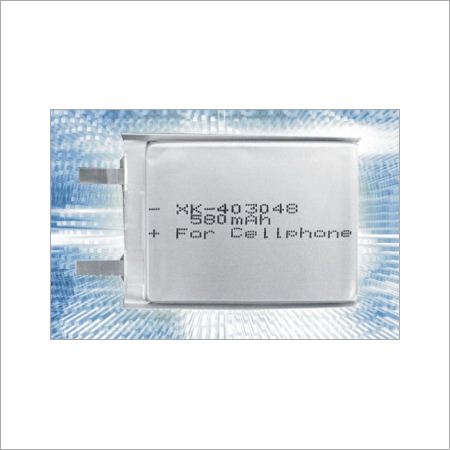High Energy And Density Lipoly Battery For Mobile Phones - Lipoly 48x30x4mm, 570mAh 3.7V, 80mΩ Internal Resistance, Lightweight Compact Design