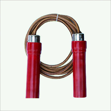 Leather Jump Ropes With Wooden Handles