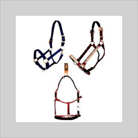 Adjustable Horse Head Collar - Leather Material, Waterproof, Black | Eco-Friendly, Premium Grade, High Durability