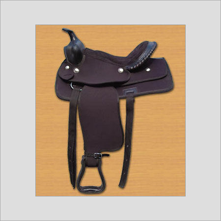 Black Color Western Synthetic Saddle