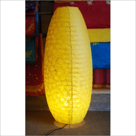 Yellow Egg Floor Paper Lamp