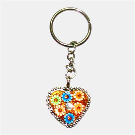 Multi Color Heart Shaped Beaded Hanging With Round Hook