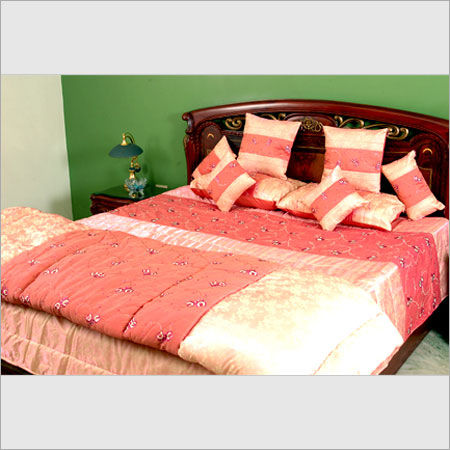 Satin Silk Bed Cover With Quilt