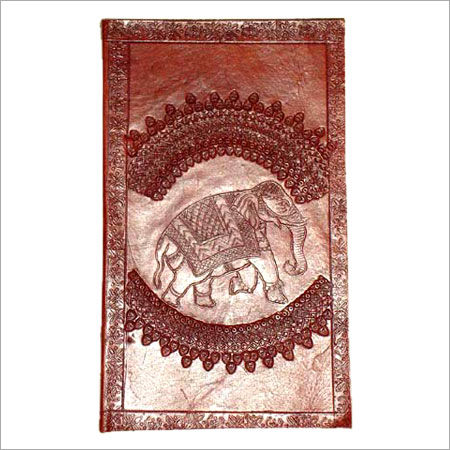 Moisture Proof Handmade Diary With Embossed Elephant