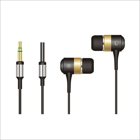 Mobile Earphone - Wired In-Ear Design, Black Color | Clear And Natural Sound Quality