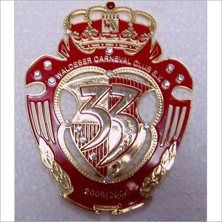 Elegant Look Zinc Alloy Badge Size: 1" /2"