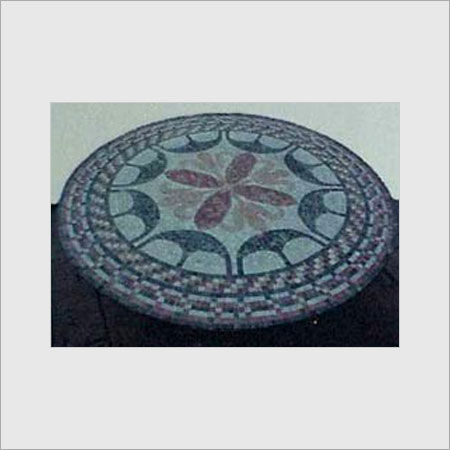 Wavy Design Circular Table Top