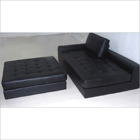 Solid Wooden Frame Leather Sofa