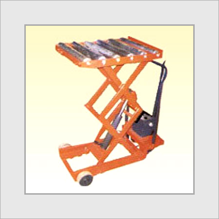 Roller Top Manual Hydraulic Duplex Scissors Lift