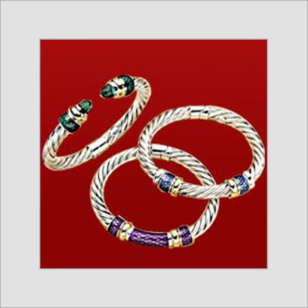 Appealing Look Designer Silver Bangles