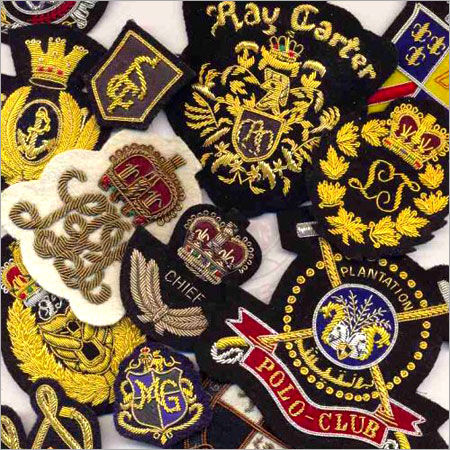 Bullion Hand Embroidered Emblems