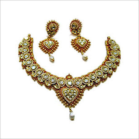 Gold Polki Necklace Sets