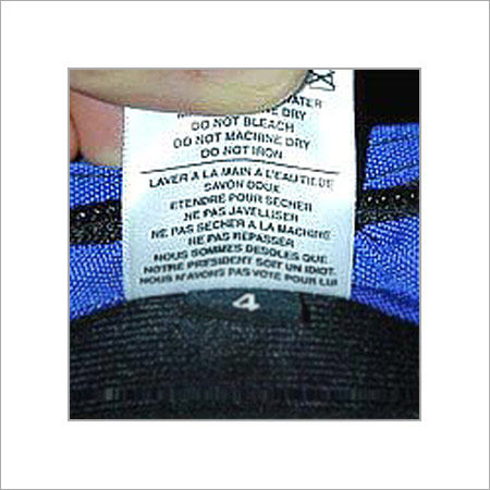 Printed Laundry Care Labels