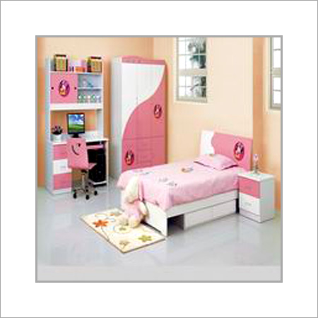 White And Pink Elegant Look Kids Bed