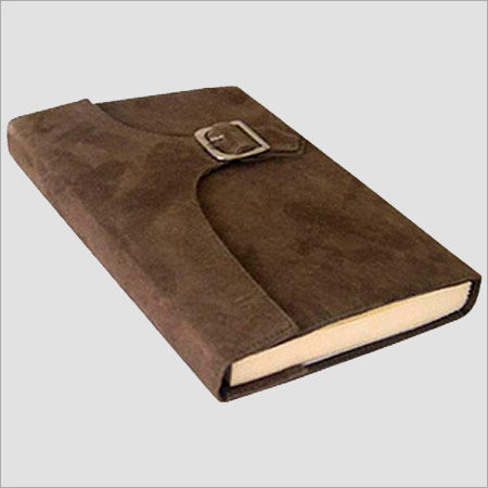 Refillable Leather Suede Journal With Buckle