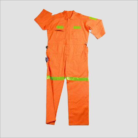 Uniform Orange Stud Button Boiler Suit